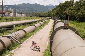 GRWTH社區, 親子, 親子單車, 上水邊境單車遊, 全港親子單車地圖, 大水管, 羅太豆腐花, 德月樓警局, 河上鄉,